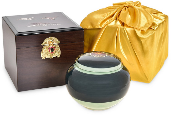 지리산 한봉 고가구 야생화꿀 + 고급 케이스 + 보자기 선물세트, 1kg, 1개