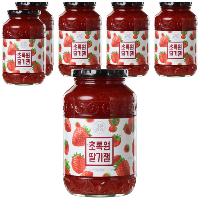 초록원 딸기잼, 1kg, 6개
