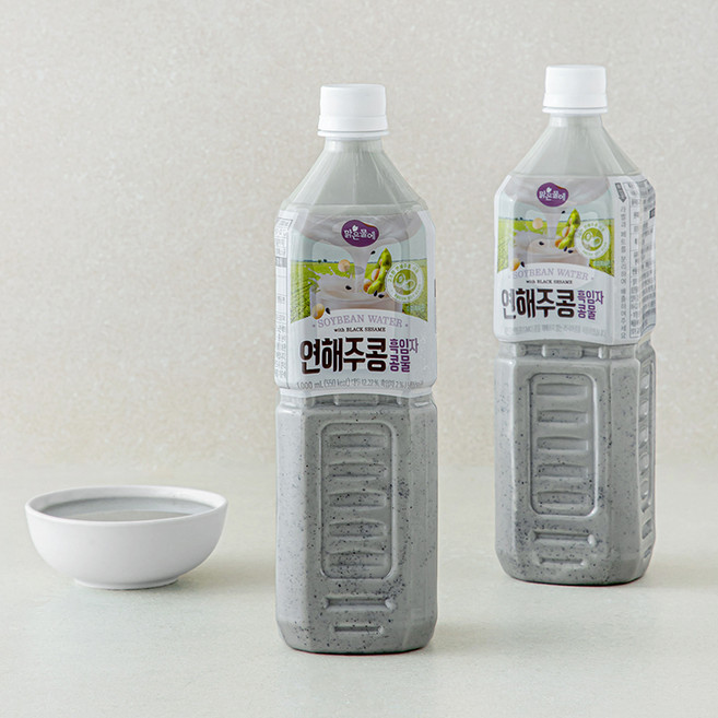 맑은물에 연해주콩 흑임자 콩물, 1L, 2개