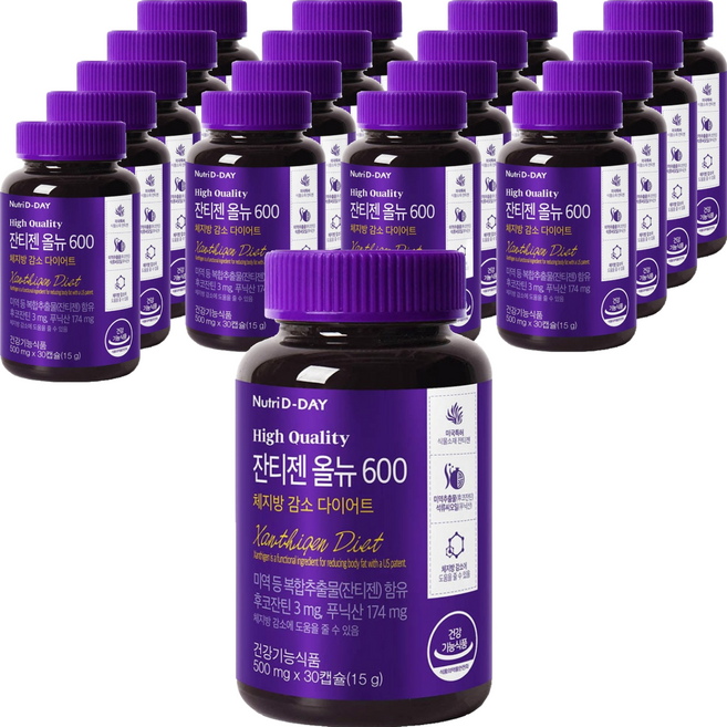 뉴트리디데이 잔티젠 올뉴 600 15g, 30정, 18개