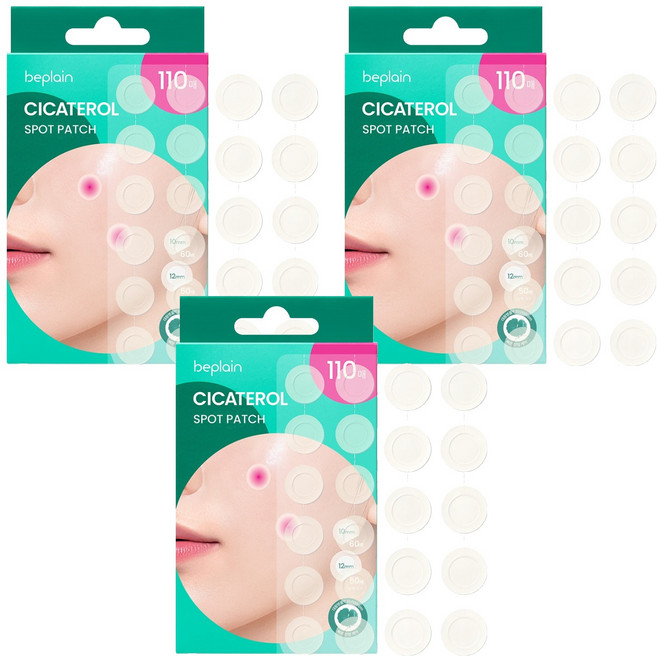 비플레인 시카테롤 스팟패치, 3개, 110개입
