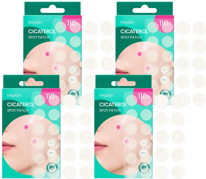 비플레인 시카테롤 스팟패치, 4개, 110개입