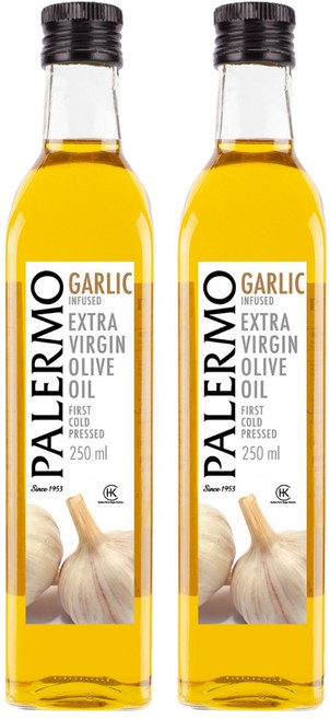 palermo 蒜香特級初榨橄欖油, 2個, 250ml
