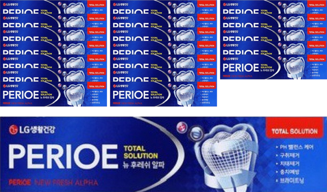 페리오 뉴 후레쉬 알파 치약, 170g, 20개