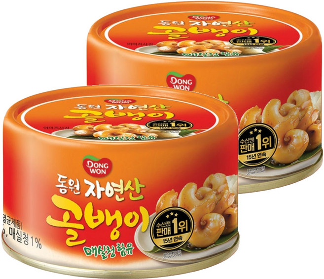 동원 자연산 매실청 골뱅이, 2개, 140g