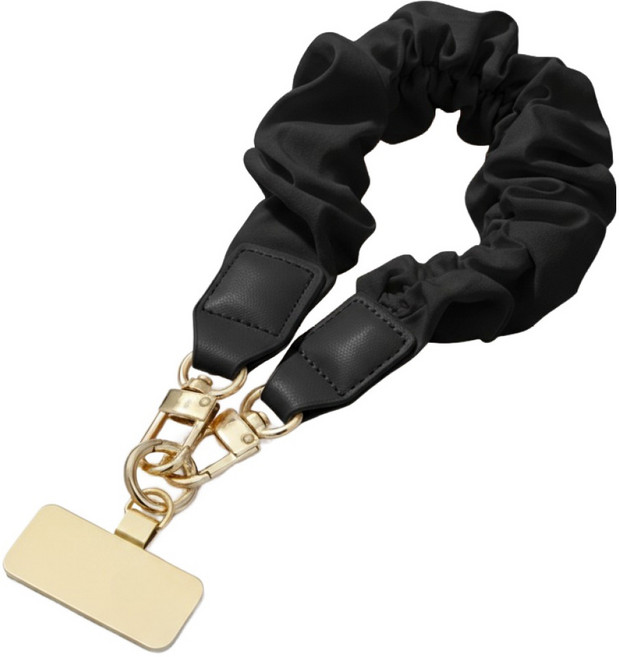 아이작큐브 스마트폰 손목 스트랩 프릴, 01 블랙, 1개