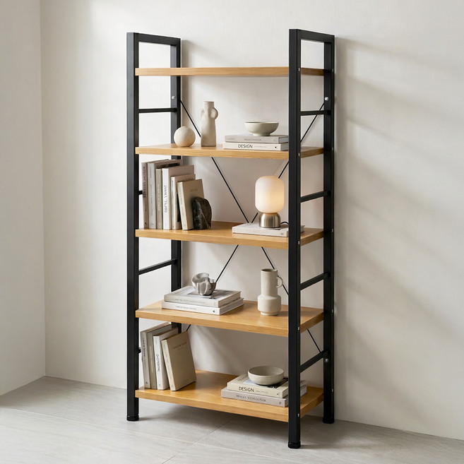 코멧 5단 책장, 블랙
