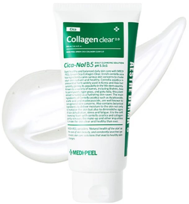 메디필 그린 시카 콜라겐 클리어 젤클렌저 2.0, 300ml, 1개 - 쿠팡