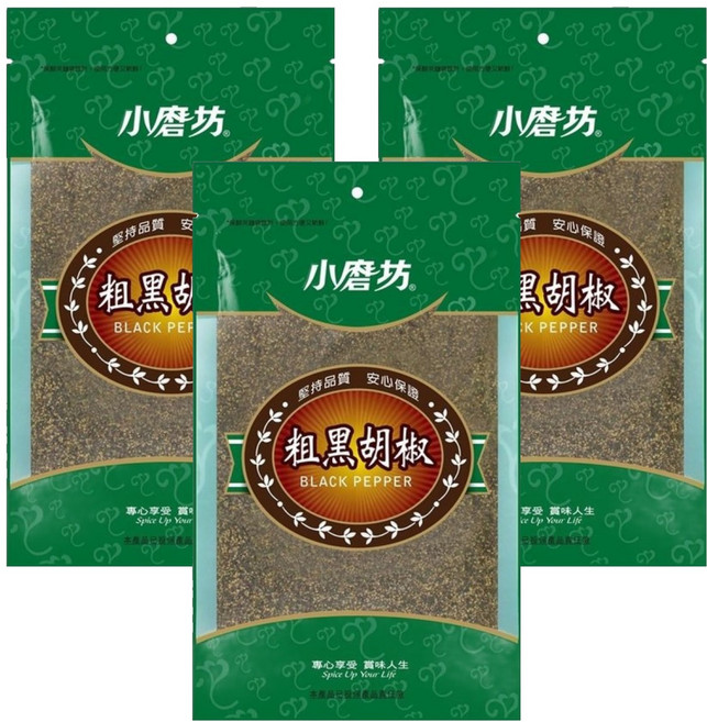 小磨坊 粗黑胡椒, 200g, 3包