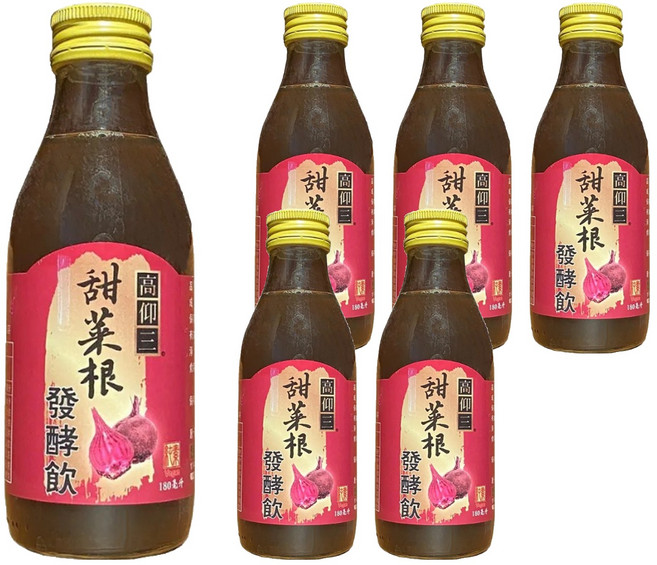 高仰三 甜菜根發酵飲, 180ml, 6瓶