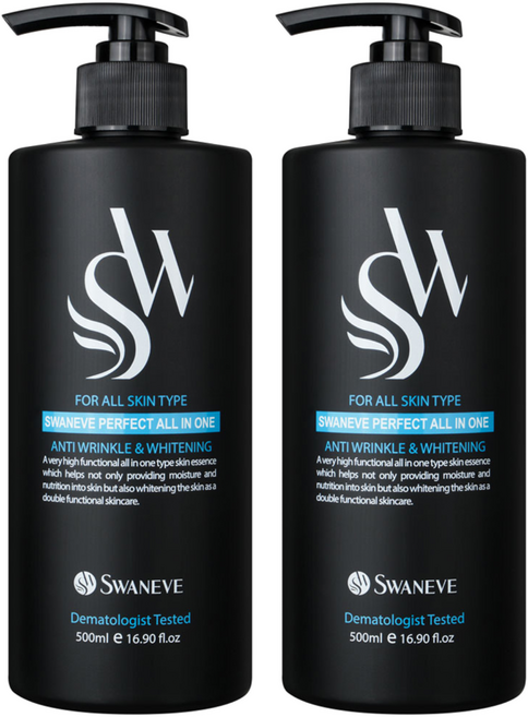 스와니브 퍼펙트 올인원 남성 스킨로션 에센스, 500ml, 2개