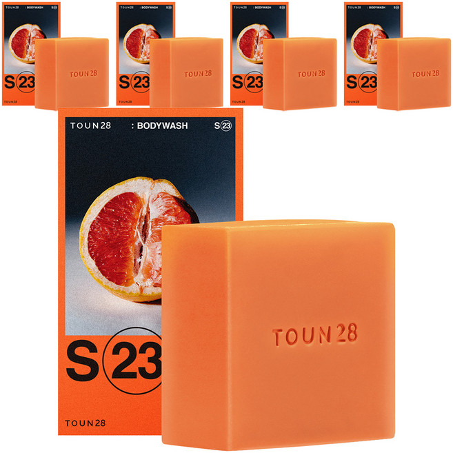 톤28 S23 바디 워시 바 자몽, 90g, 5개