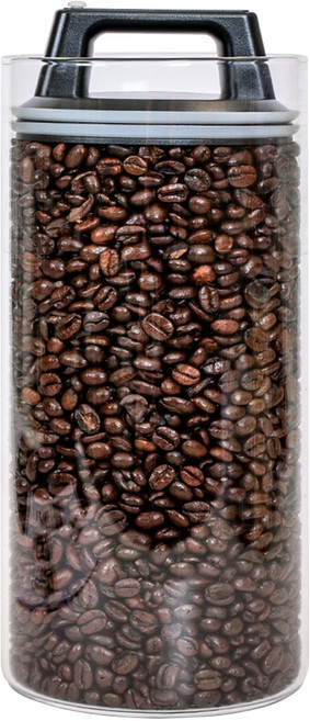 키텐실 블랙엣지 내열유리 캐니스터 밀폐 진공 보관용기, 1개, 2L