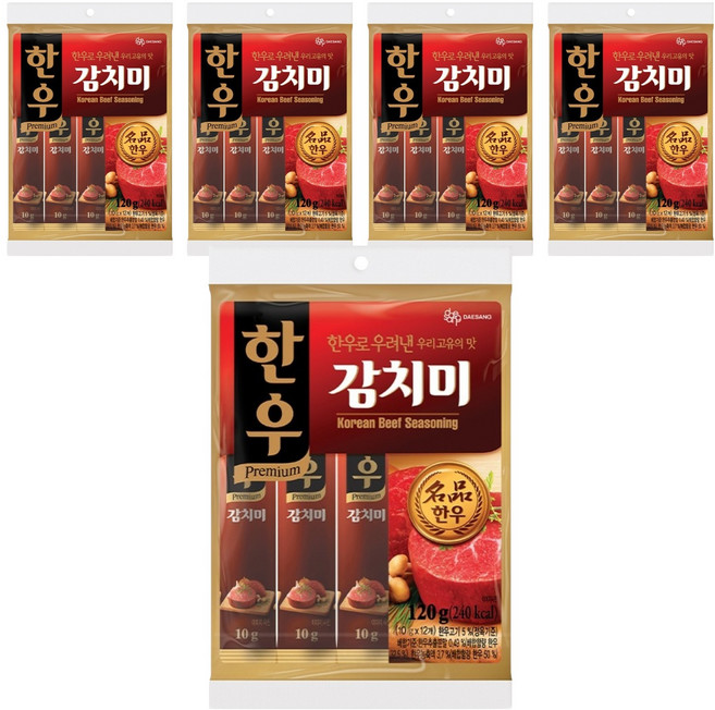 대상 한우 감치미, 120g, 5개