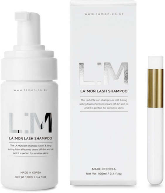 라몽 약산성 래쉬 샴푸 + 속눈썹 브러쉬, 100ml, 1개