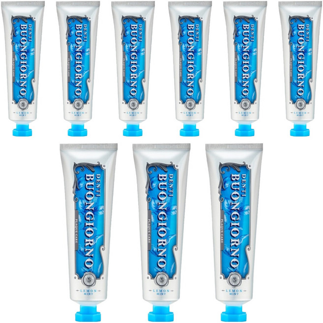 아토세이프 덴티 본조르노 레몬향 치석케어 치약, 100g, 9개