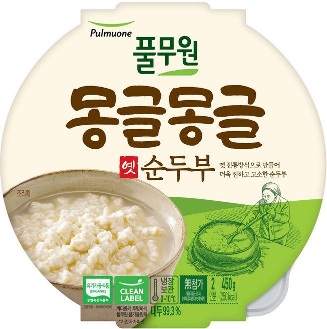 풀무원 몽글몽글 옛 순두부, 450g, 1개