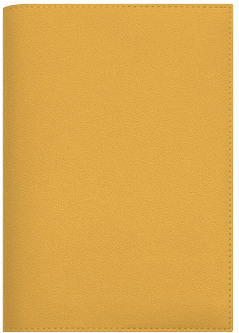 소이믹스 에어리 라이트 가죽 베이직 북커버 L, 옐로우, 1개