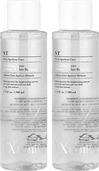 VT 台灣公司貨 TX-TONING 美白煥膚化妝水, 2瓶, 200ml
