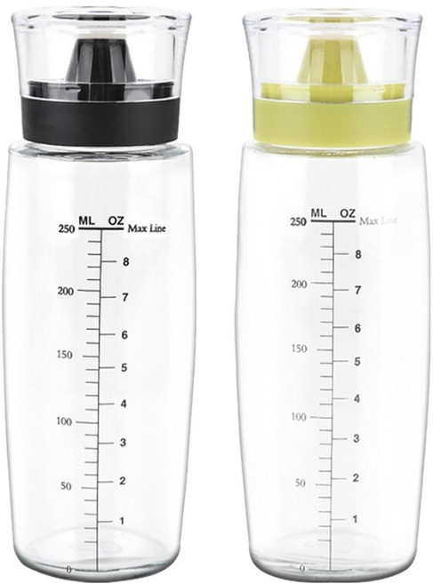 SINOGLASS 矽膠玻璃油罐組 黑色 + 綠色 300ml 2個, 1組
