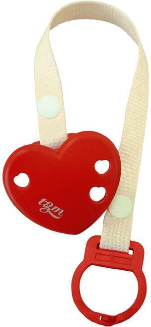 티지엠 하티 멀티 홀더 노리개 쪽쪽이, 노꼭지, 베리레드, 1개