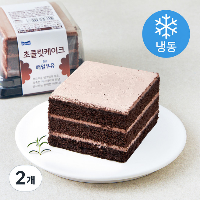 매일우유 초콜릿 케이크 (냉동), 100g, 2개