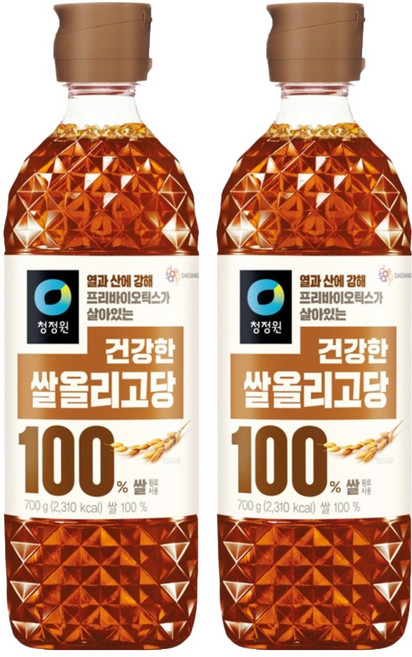 청정원 건강한 쌀올리고당, 700g, 2개