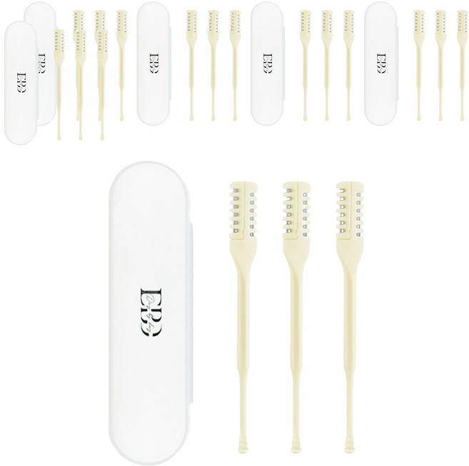 Daybyday 양날 코털 정리기, 18개, 아이보리