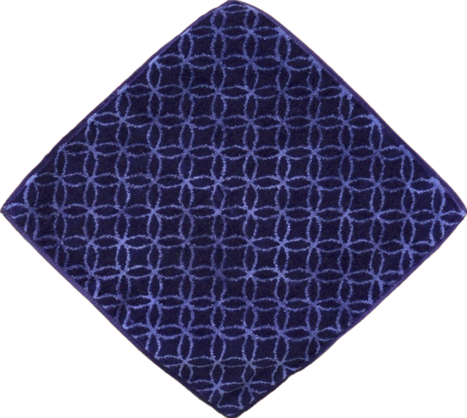 imabari towel 今治毛巾 瞬吸速乾七寶系列純棉毛巾 34cm*80cm 87%棉, 藍色, 1條