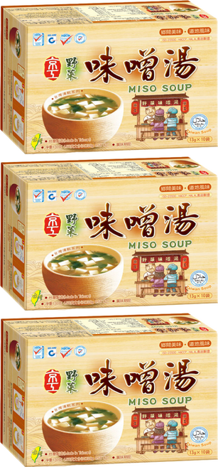 京工 野菜味噌湯 (純素食) 13g x 10包, 130g, 3盒