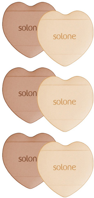 Solone 台灣公司貨 心動慕斯氣墊手指撲, 膚色, 6個