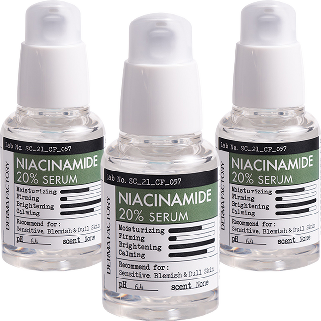 더마팩토리 나이아신아마이드 20% 세럼, 30ml, 3개