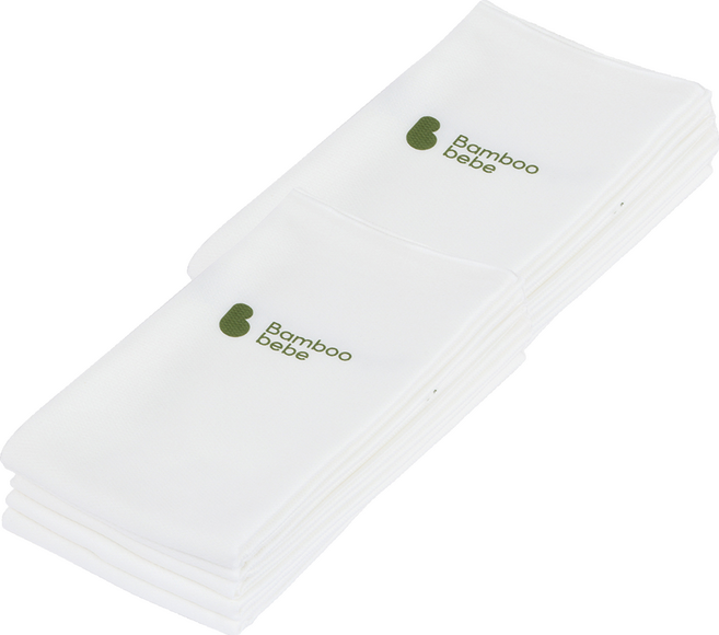 밤부베베 대나무 시그니처 사각 천기저귀, 퓨어(화이트), 10개