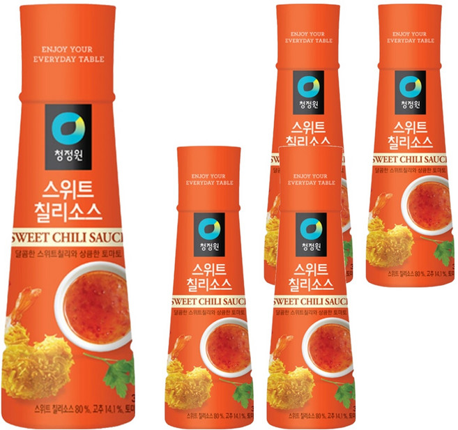 대상 청정원 스위트칠리소스, 365g, 5개