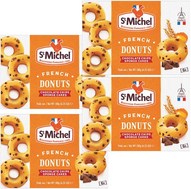 생미쉘 프렌치 초코칩도넛 6p, 180g, 4개