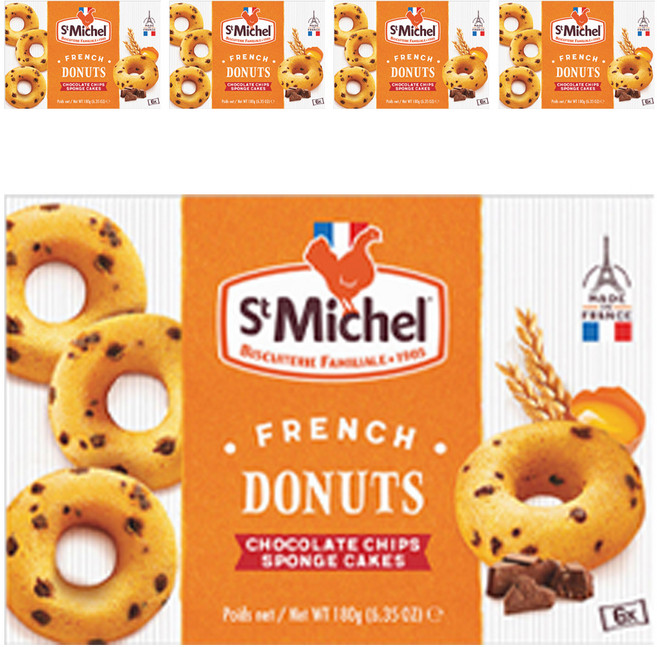 聖米歇爾法式巧克力甜甜圈 6p, 180g, 5個