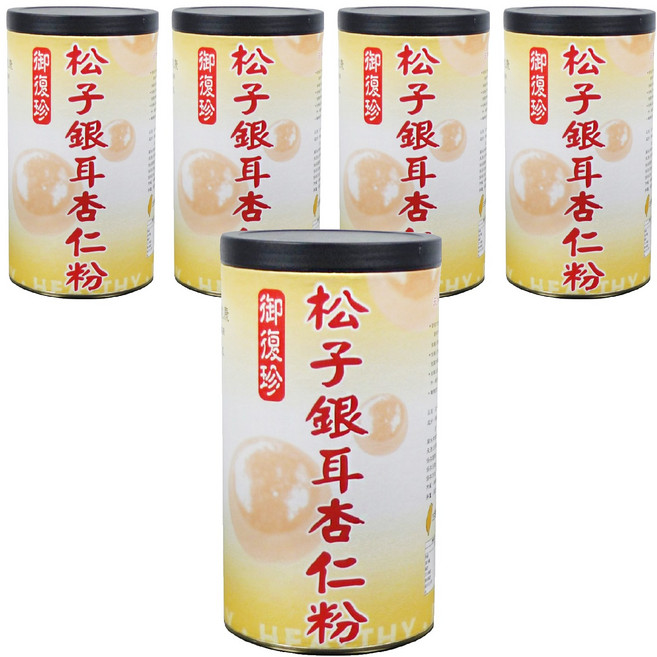 御復珍 松子銀耳杏仁 純素食, 600g, 5罐