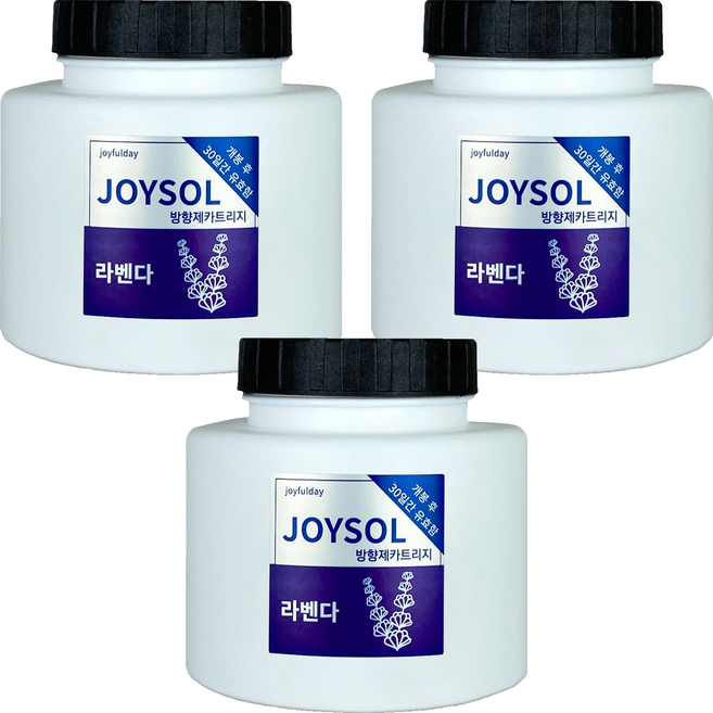 기분좋은날 방향제 카트리지 리필 대, 240g, 3개, 라벤다