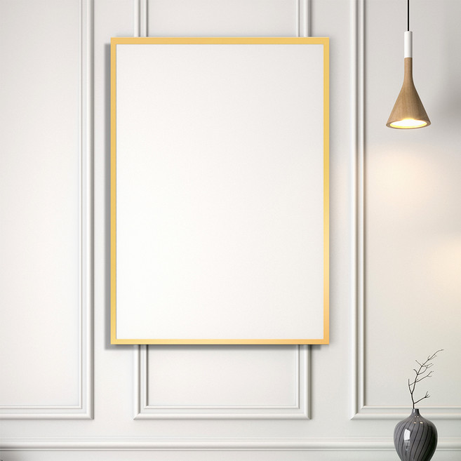 리드오프 알루미늄 액자 프레임, 무광골드, 1개