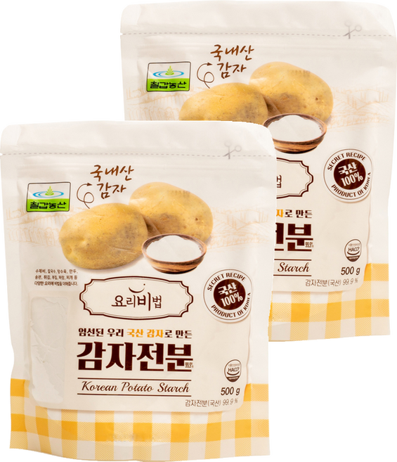 칠갑농산 감자 전분, 500g, 2개