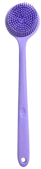 矽膠洗澡洗背刷 搓澡刷 洗澡刷 輕量款, 薰衣草紫, 1支