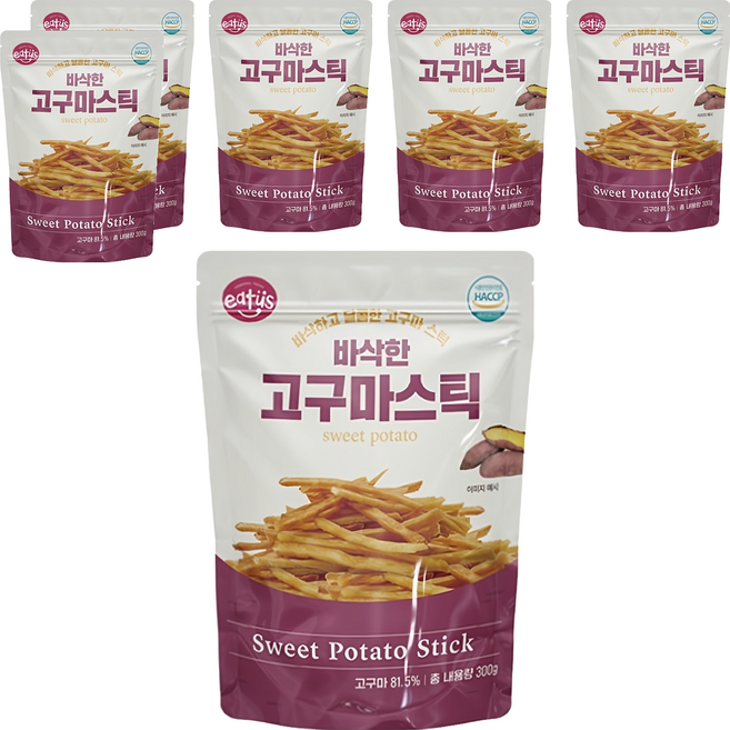 이더스 바삭한 고구마스틱, 6개, 300g