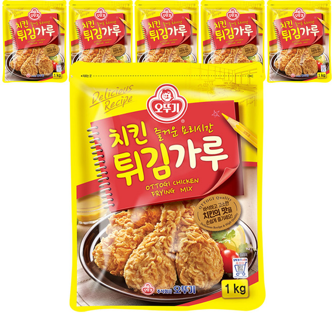 오뚜기 치킨 튀김가루, 1kg, 6개