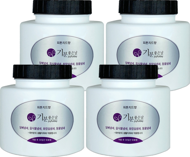 기분좋은날 냄새제거 카트리지 리필 대, 240g, 4개, 피톤치드