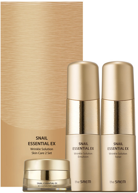 더샘 스네일 에센셜 EX 링클 솔루션 스킨 케어 2종 세트, 1세트
