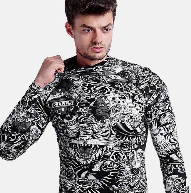 아르메데스 남성용 터틀넥 테크핏 긴팔 축구 야구 등산 라이딩 트래킹 베이스레이어 언더레이어 상의 AR-151