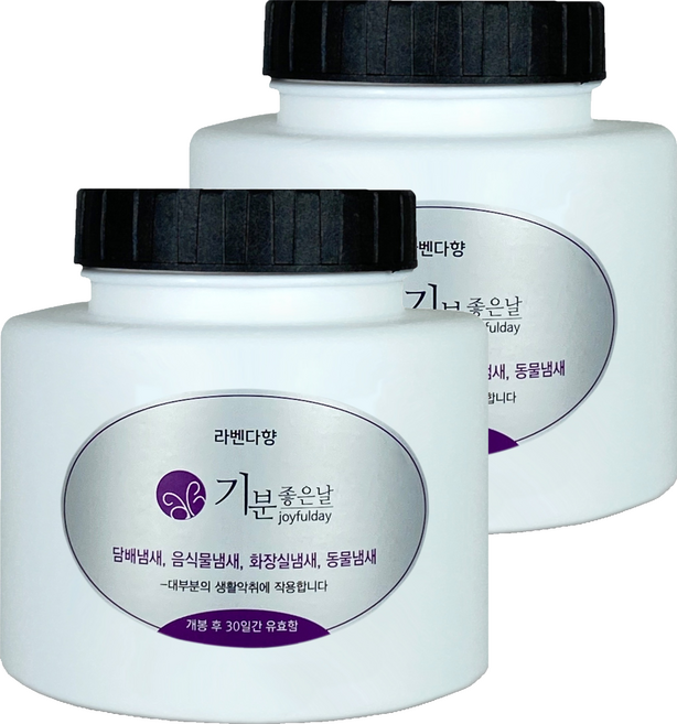 기분좋은날 냄새제거 카트리지 리필 대, 240g, 2개, 라벤다