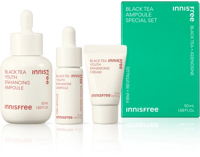 이니스프리 블랙티 유스 인핸싱 앰플 3종 세트, 1개 - 쿠팡