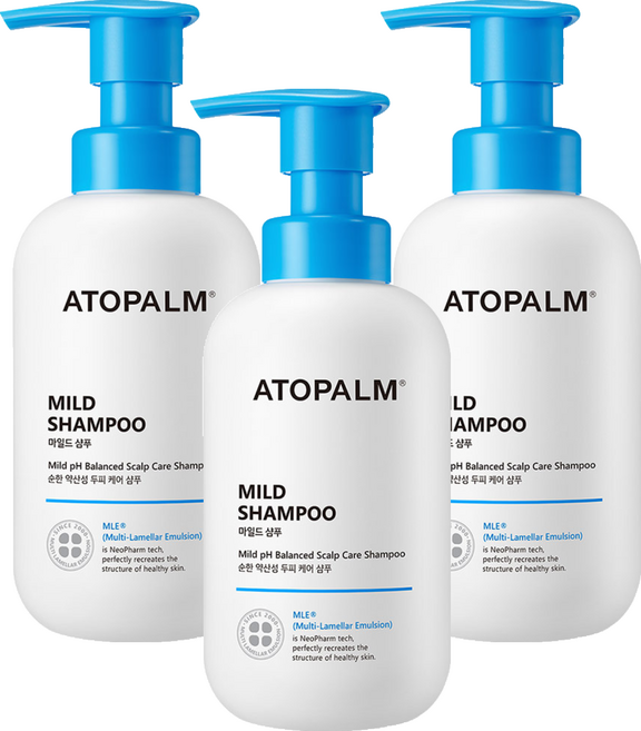 아토팜 마일드 유아샴푸, 3개, 300ml