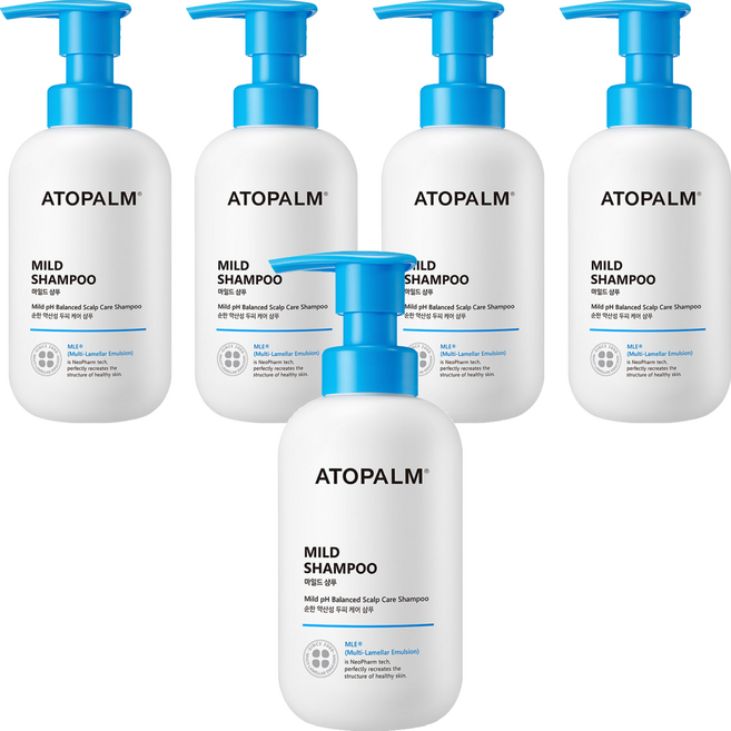 아토팜 마일드 유아샴푸, 5개, 300ml